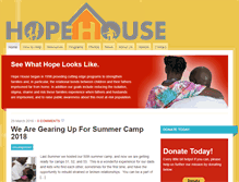 Tablet Screenshot of hopehousedc.org